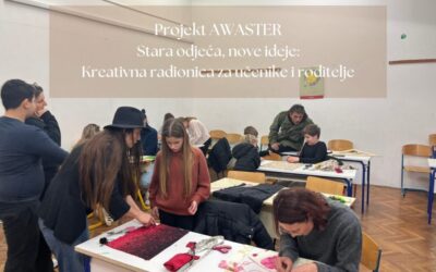 Stara odjeća, nove ideje: kreativna radionica projekta AWASTER za učenike i roditelje