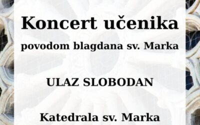 Koncert učenika povodom blagdana Sv. Marka