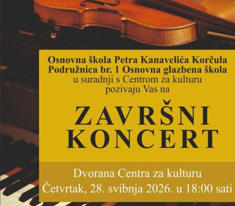 Završni koncert Glazbene škole